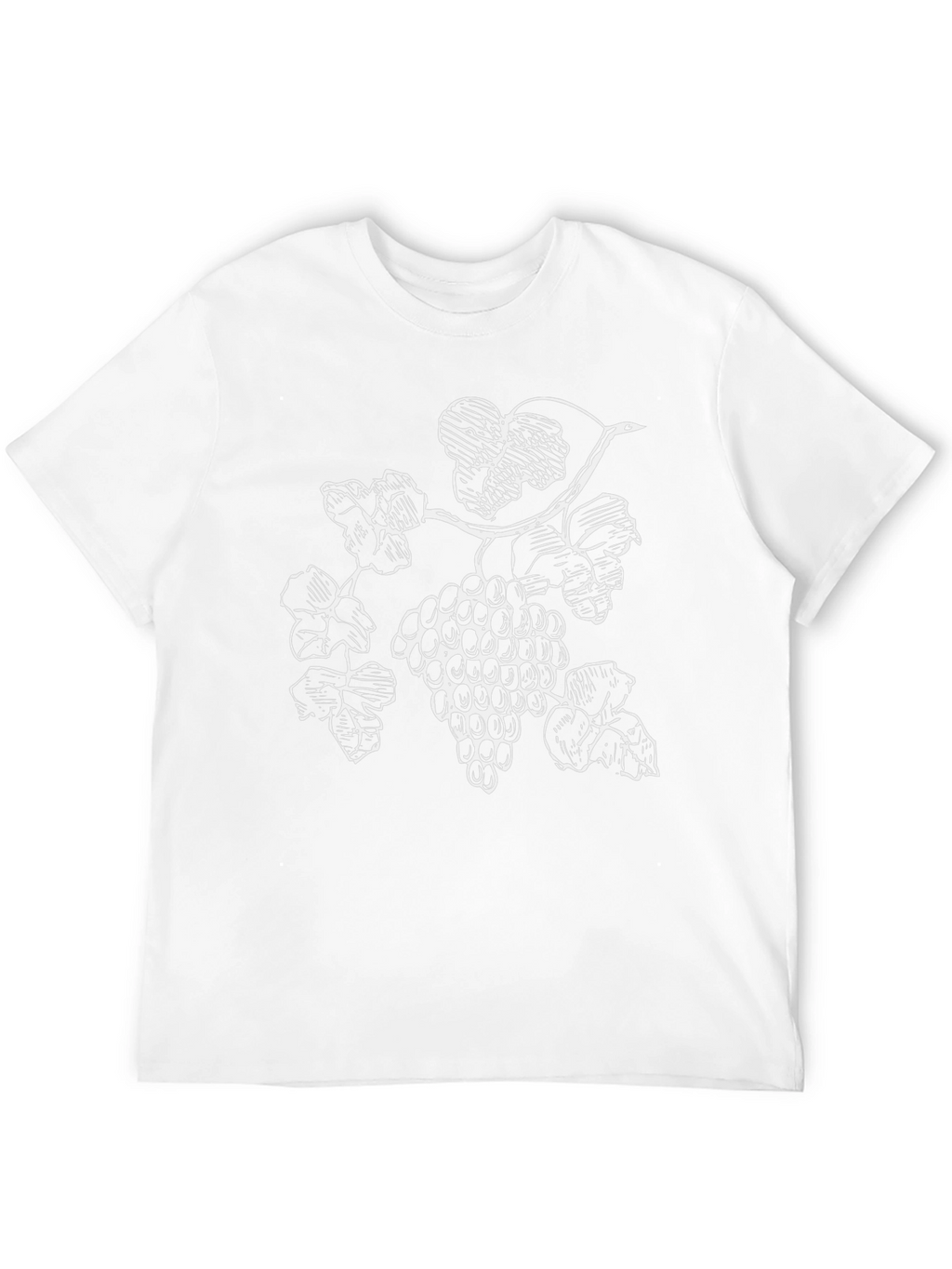 Mens Black T-Shirt with Grapevine Graphic