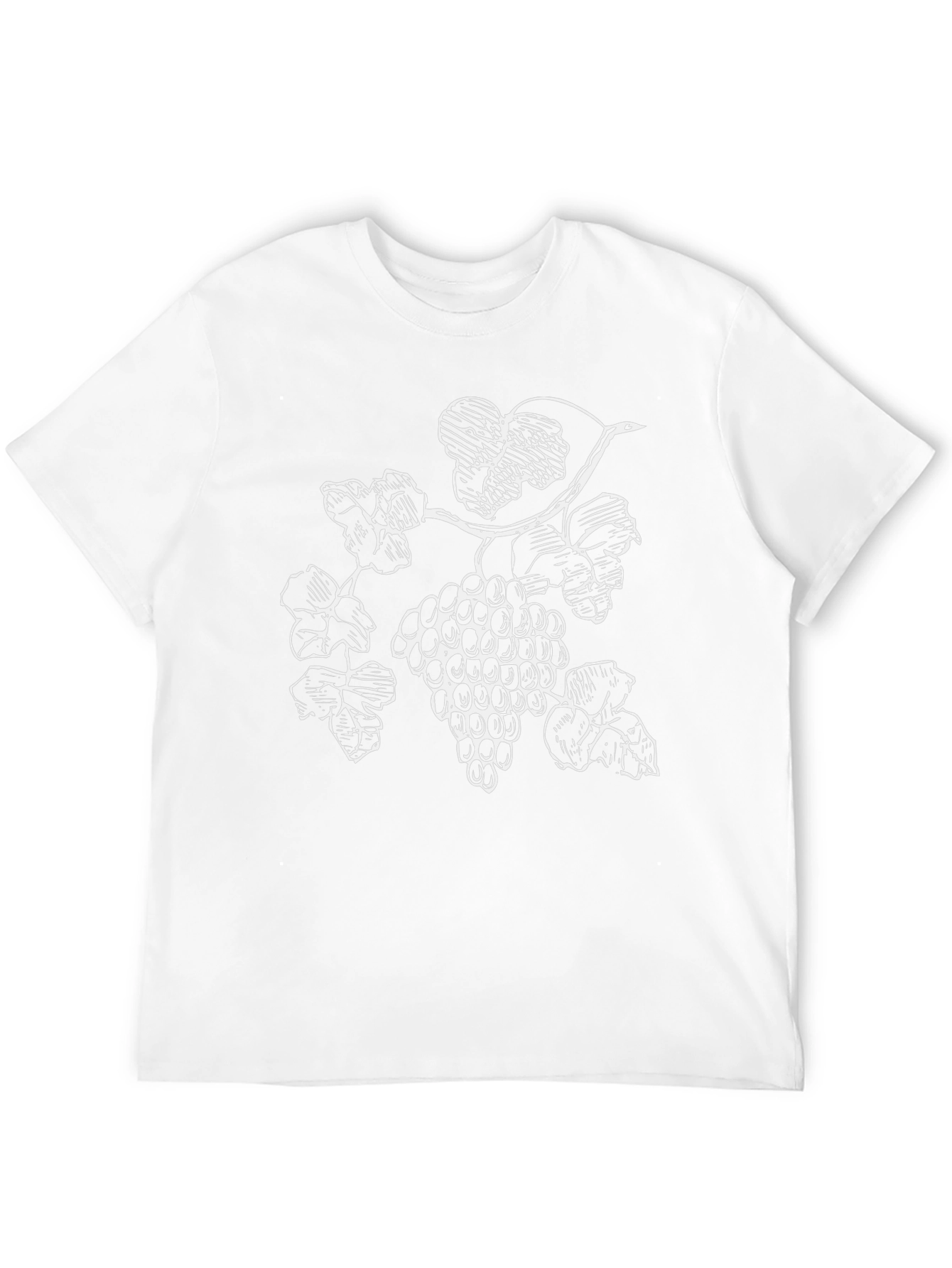 Mens Black T-Shirt with Grapevine Graphic