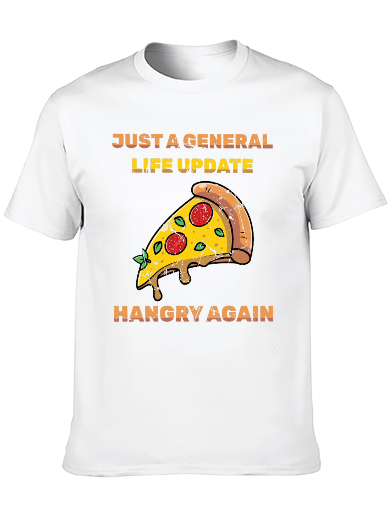 Hangry Again Pizza Slice Graphic Tee