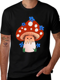 Whimsical Mushroom Graphic T-Shirt - Unisex Cotton Tee