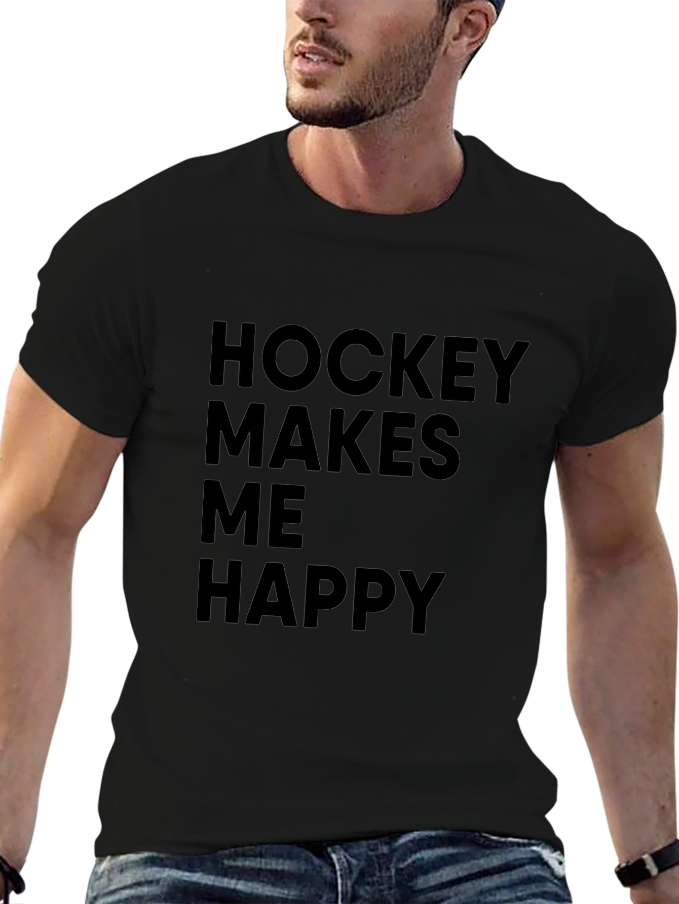 Hockey Makes Me Happy T-Shirt