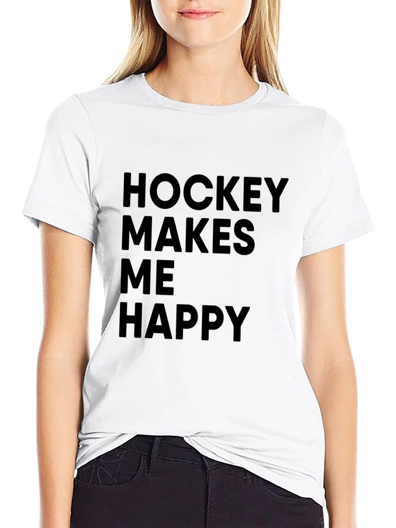 Hockey Makes Me Happy T-Shirt