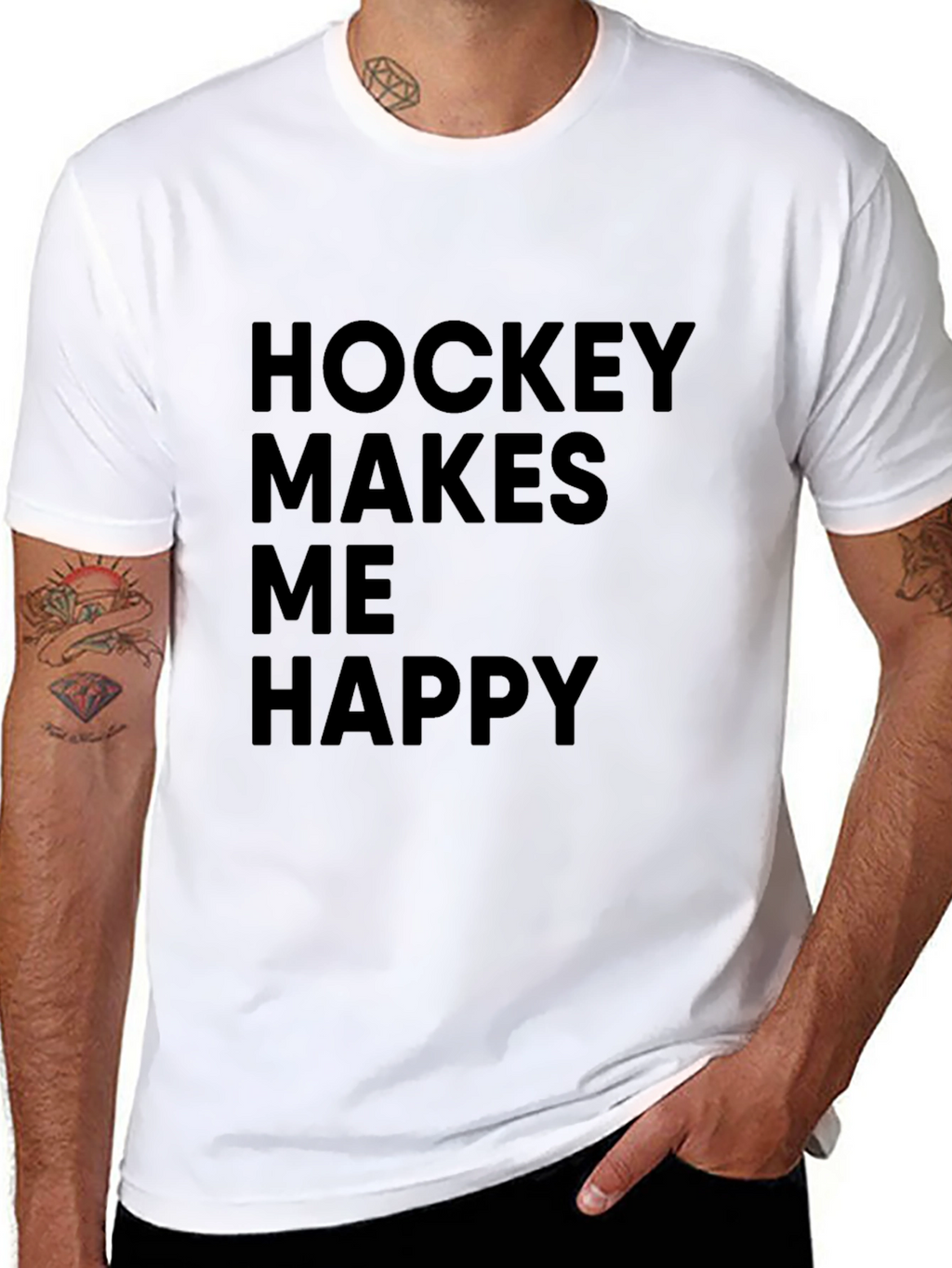 Hockey Makes Me Happy T-Shirt