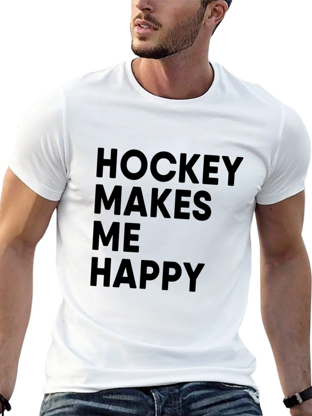 Hockey Makes Me Happy T-Shirt