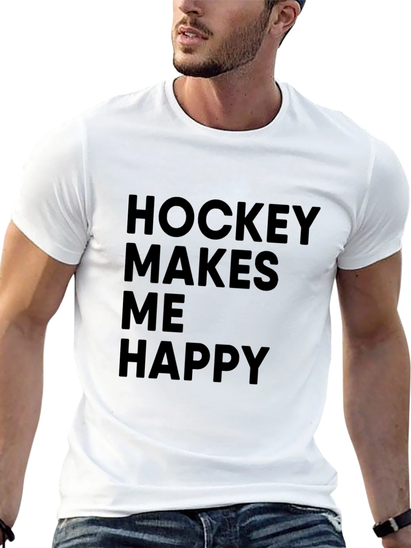 Hockey Makes Me Happy T-Shirt