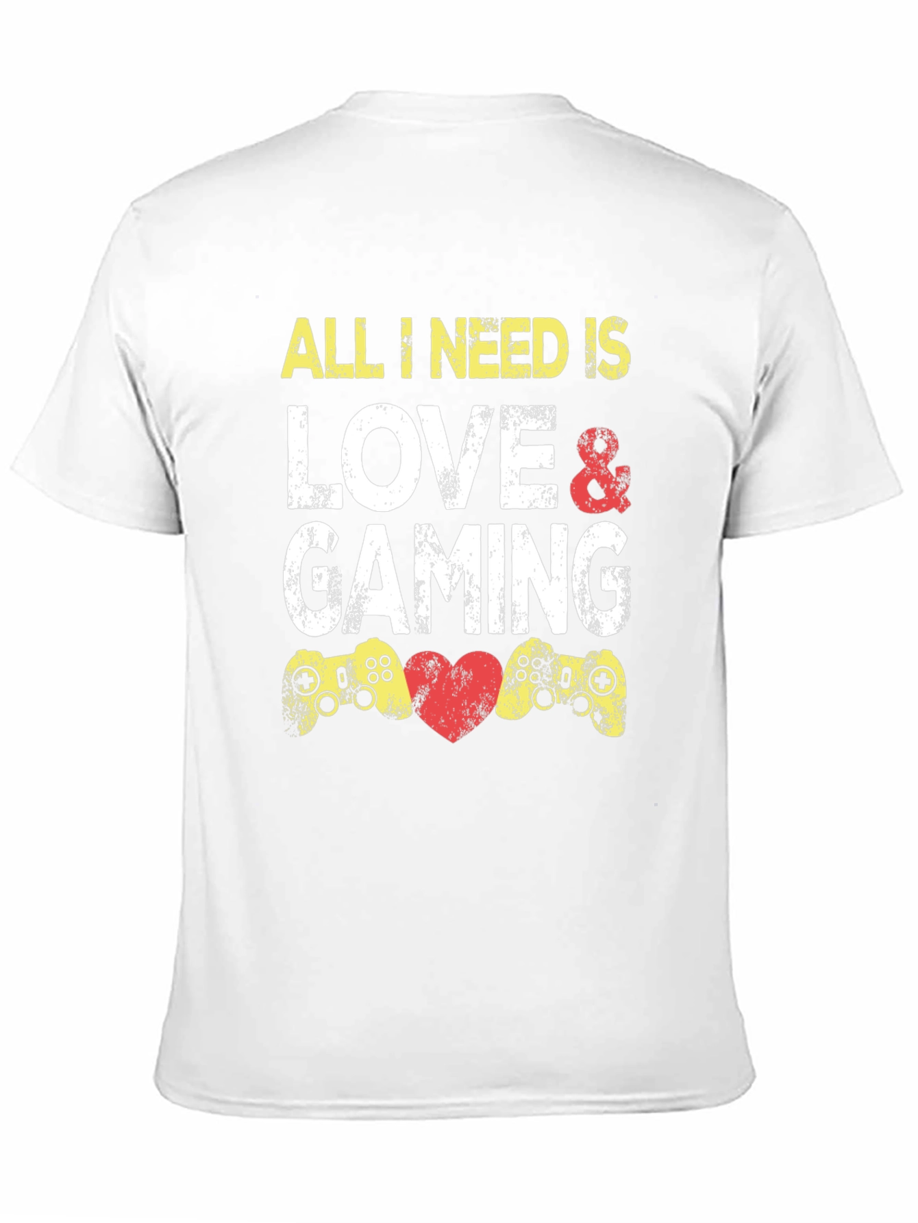 Love and Gaming Black Graphic Tee
