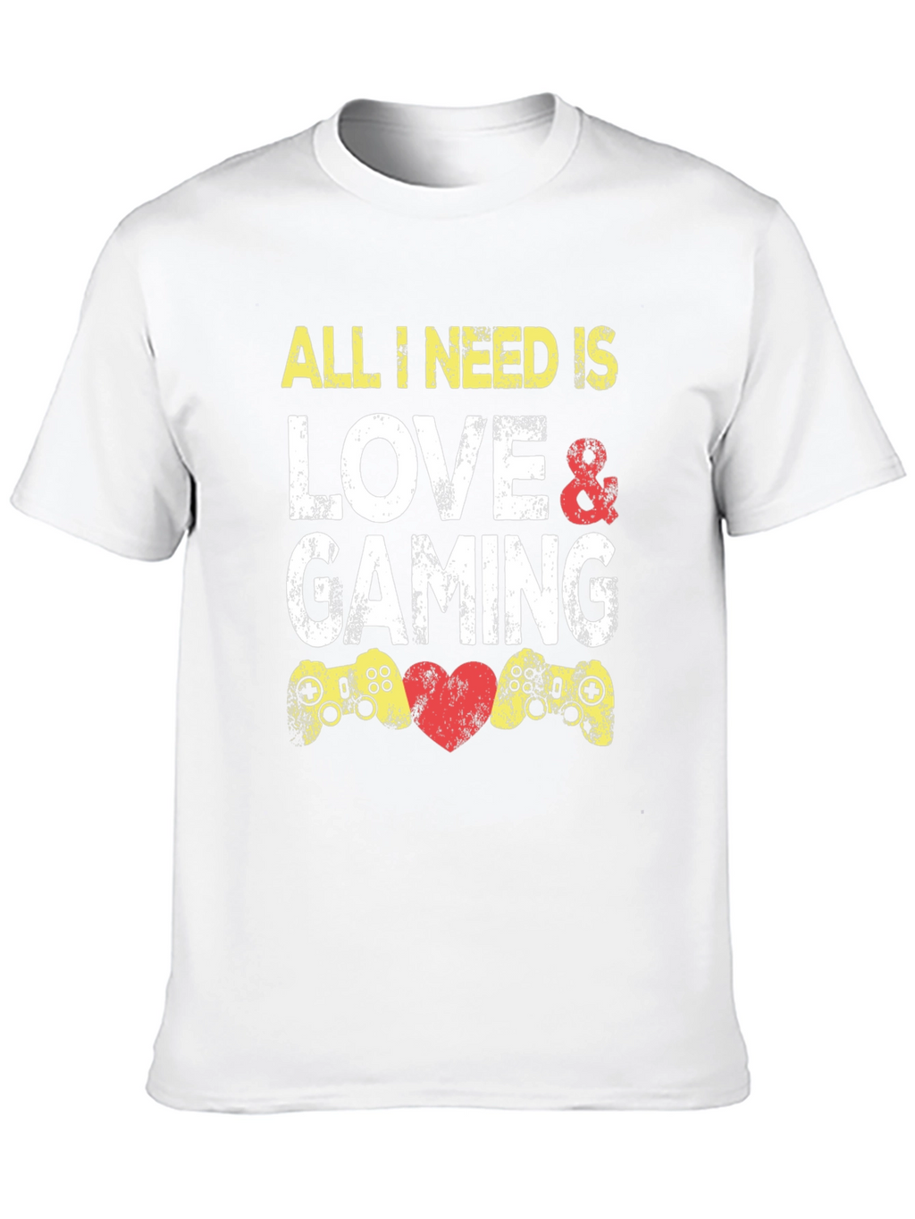 Love and Gaming Black Graphic Tee