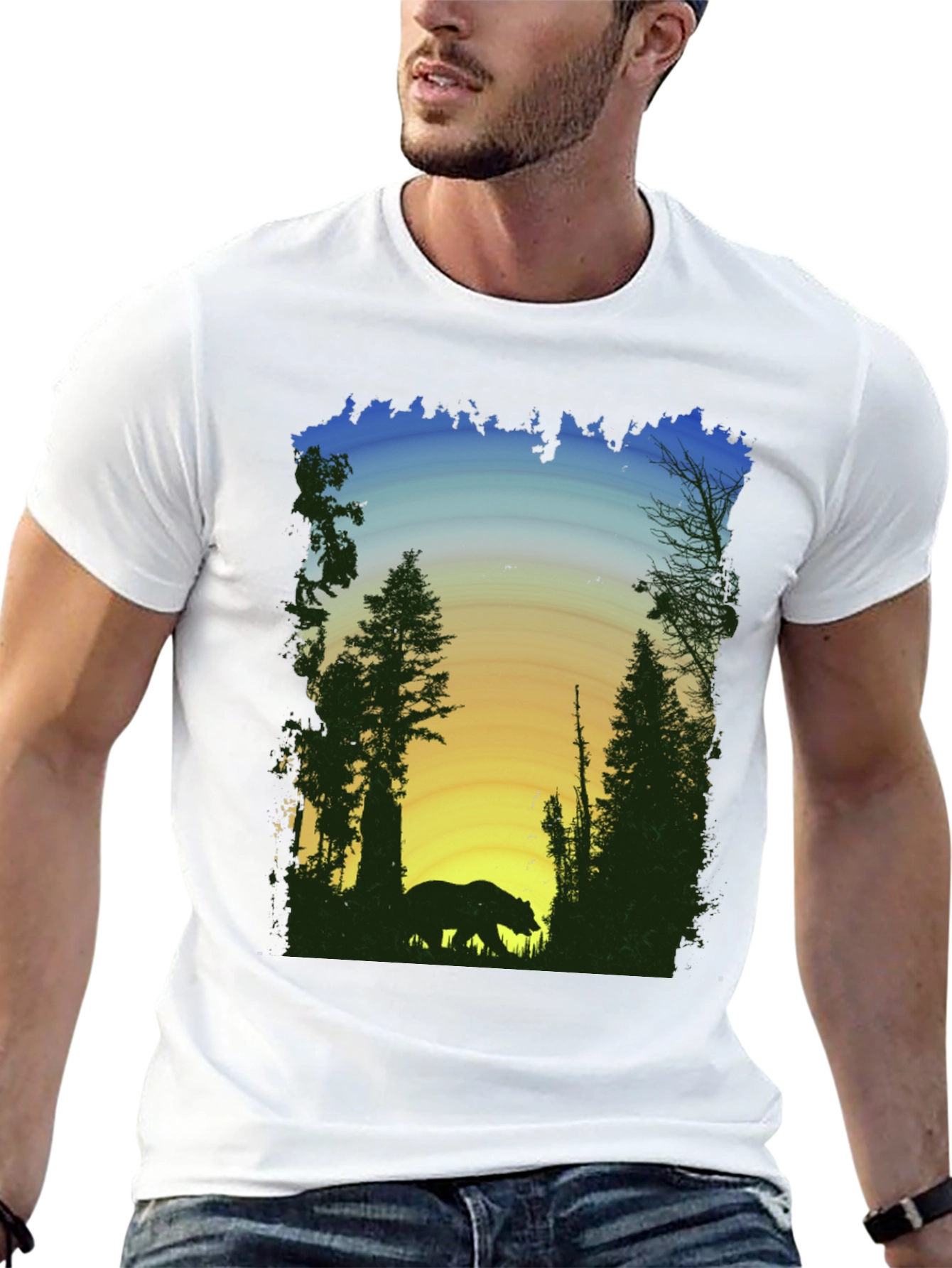 Bear Silhouette Graphic Tee