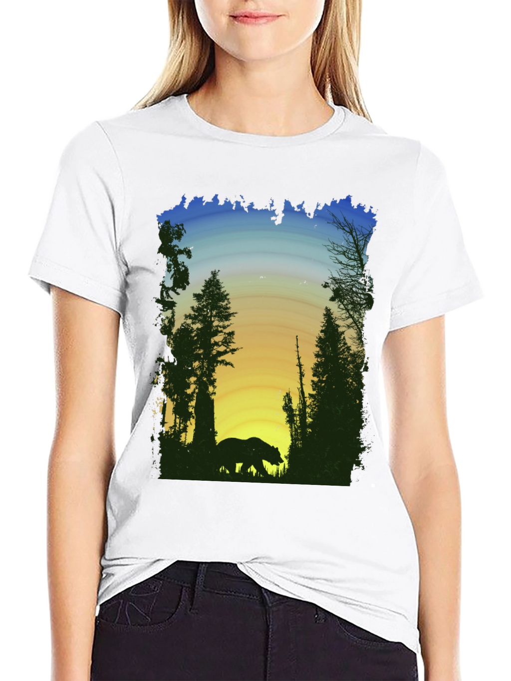 Bear Silhouette Graphic Tee