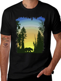 Bear Silhouette Graphic Tee