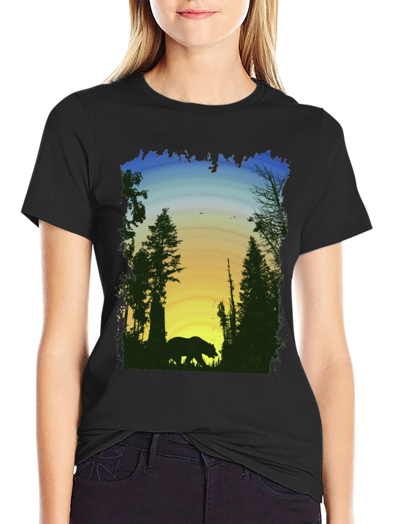 Bear Silhouette Graphic Tee