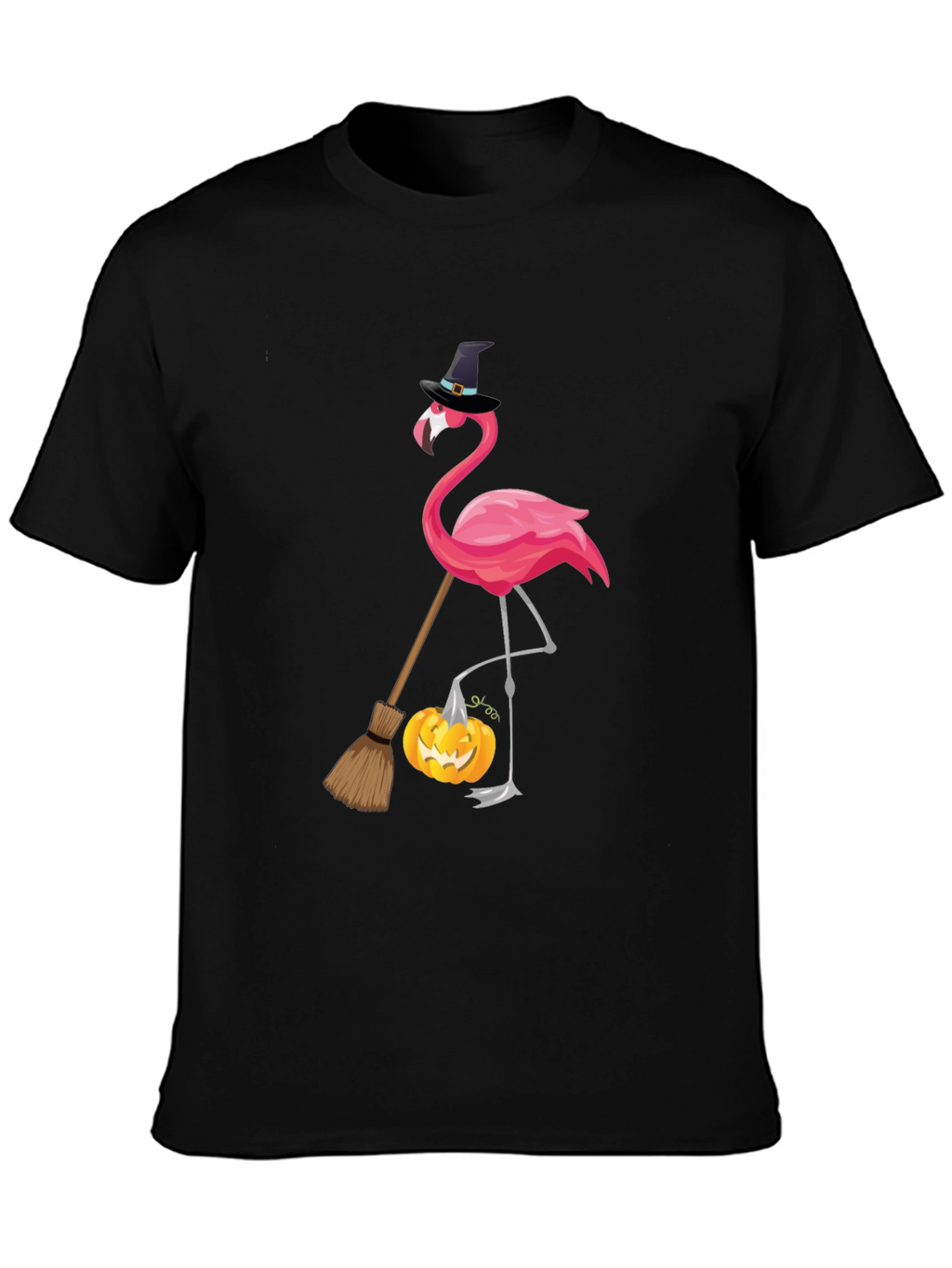 Halloween Flamingo T-Shirt: Witchy Vibes
