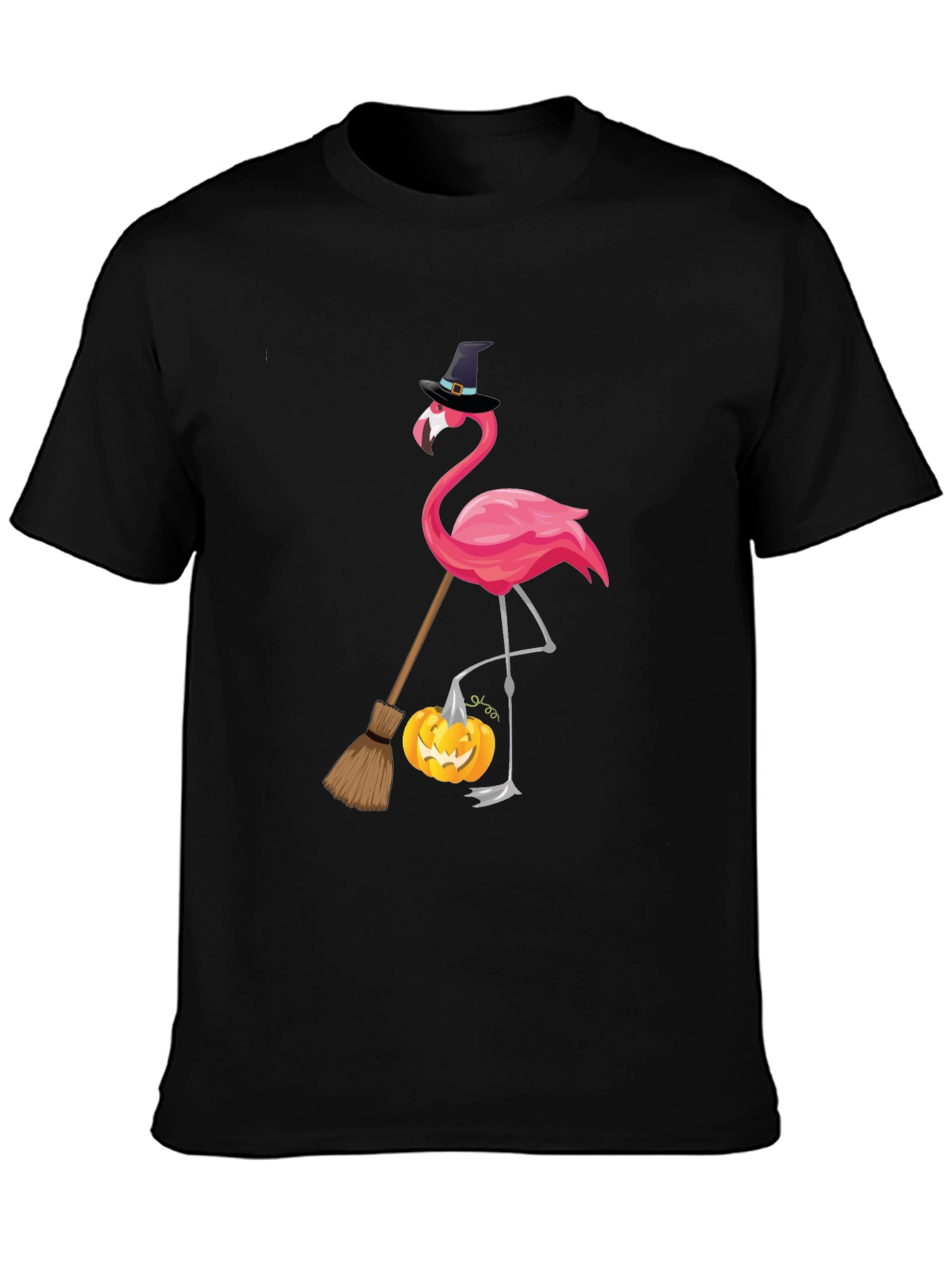 Halloween Flamingo T-Shirt: Witchy Vibes