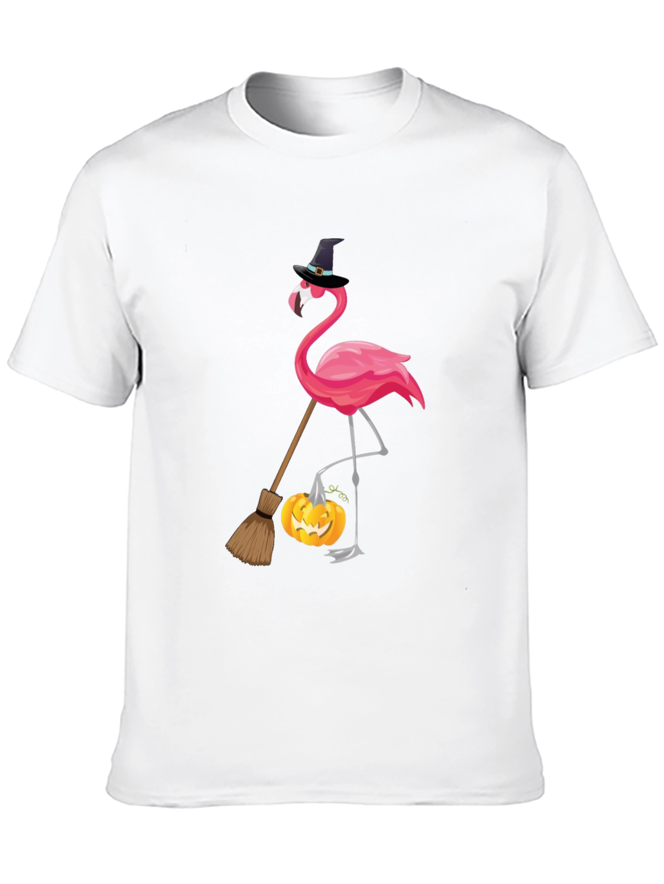 Halloween Flamingo T-Shirt: Witchy Vibes