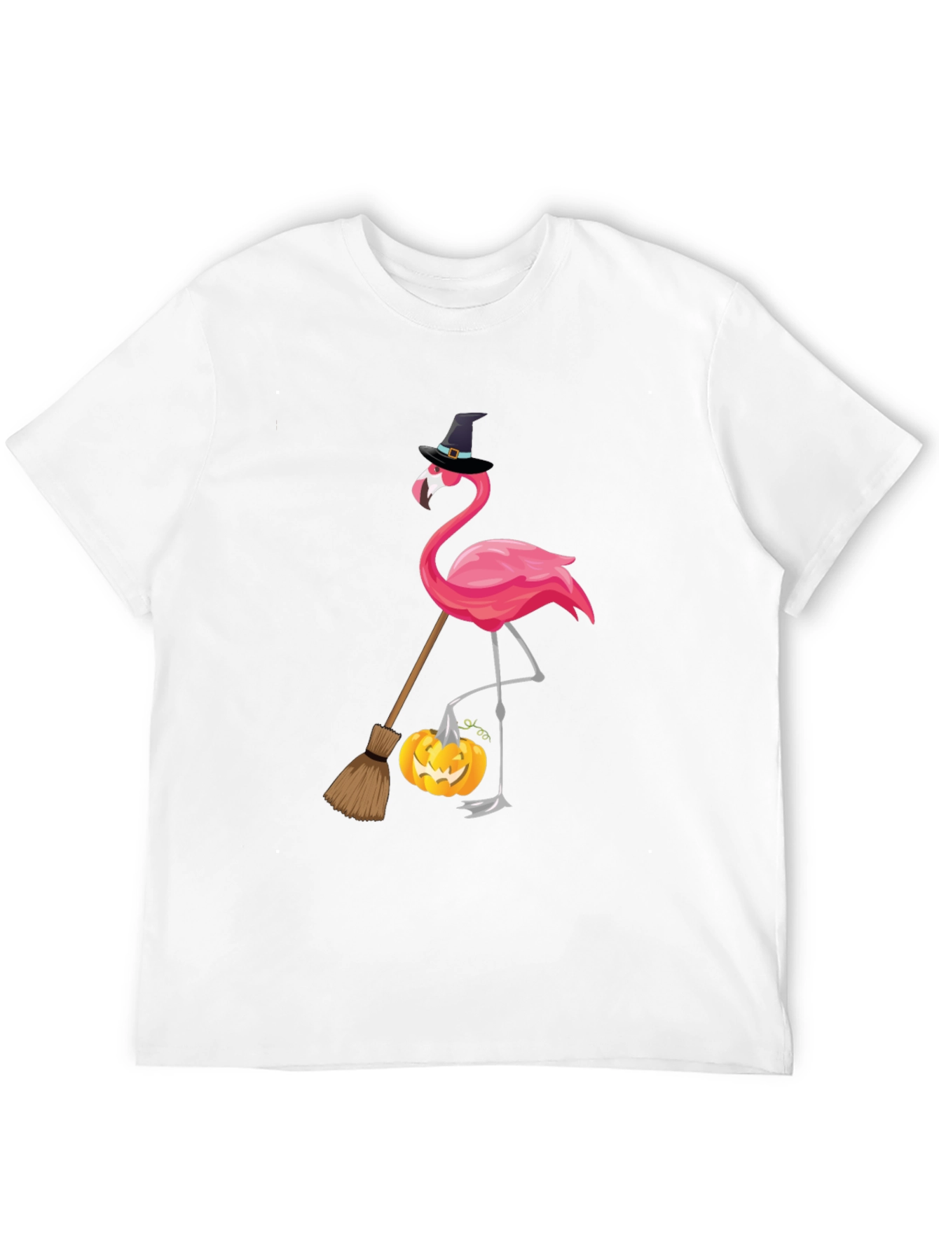Halloween Flamingo T-Shirt: Witchy Vibes