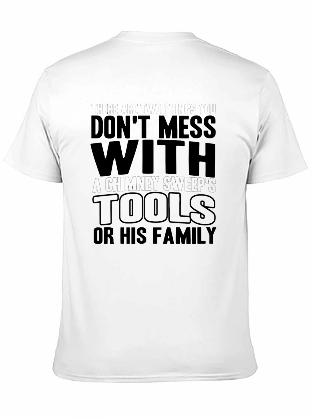 Chimney Sweeps Tools Graphic Tee - Black