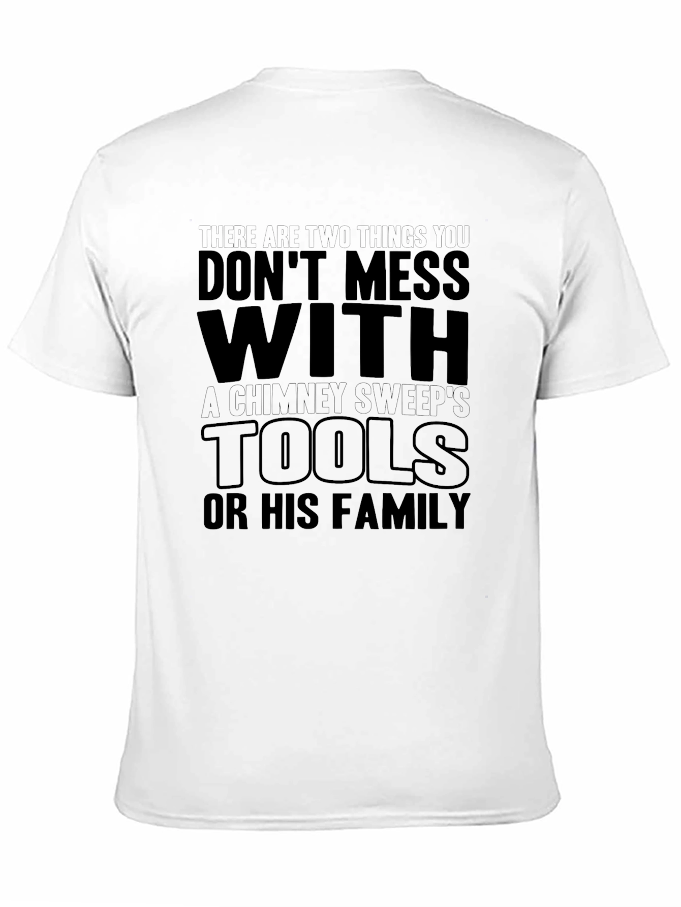 Chimney Sweeps Tools Graphic Tee - Black