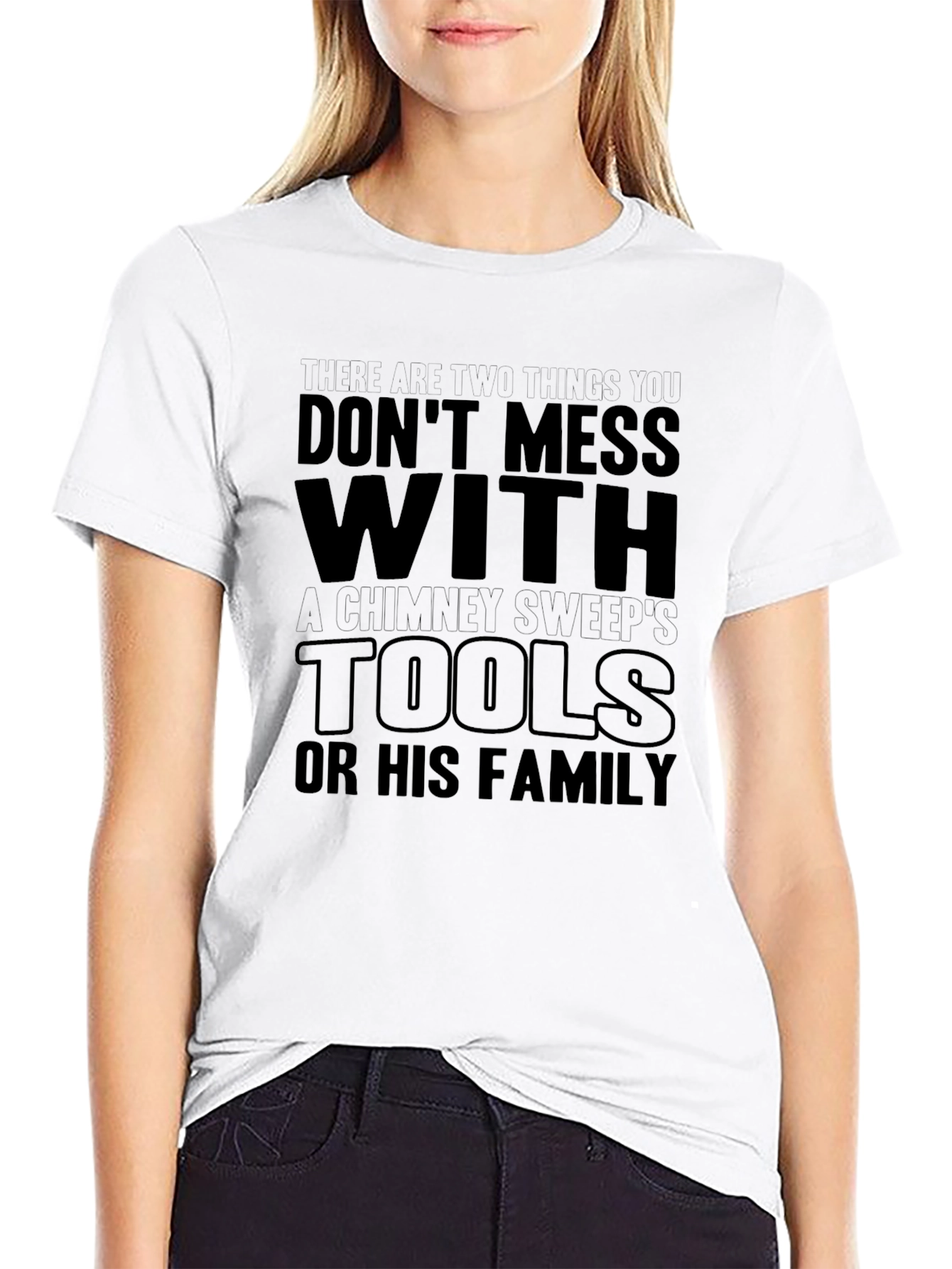 Chimney Sweeps Tools Graphic Tee - Black