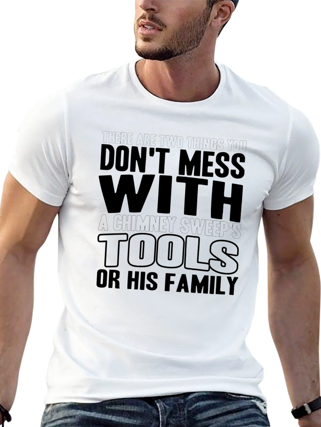 Chimney Sweeps Tools Graphic Tee - Black
