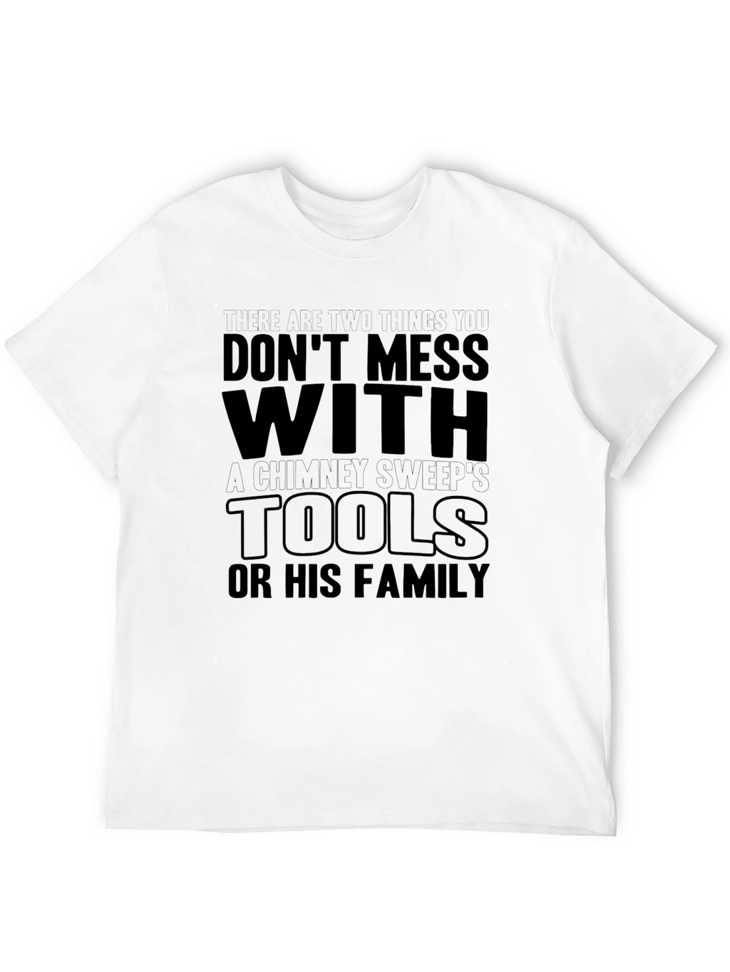 Chimney Sweeps Tools Graphic Tee - Black