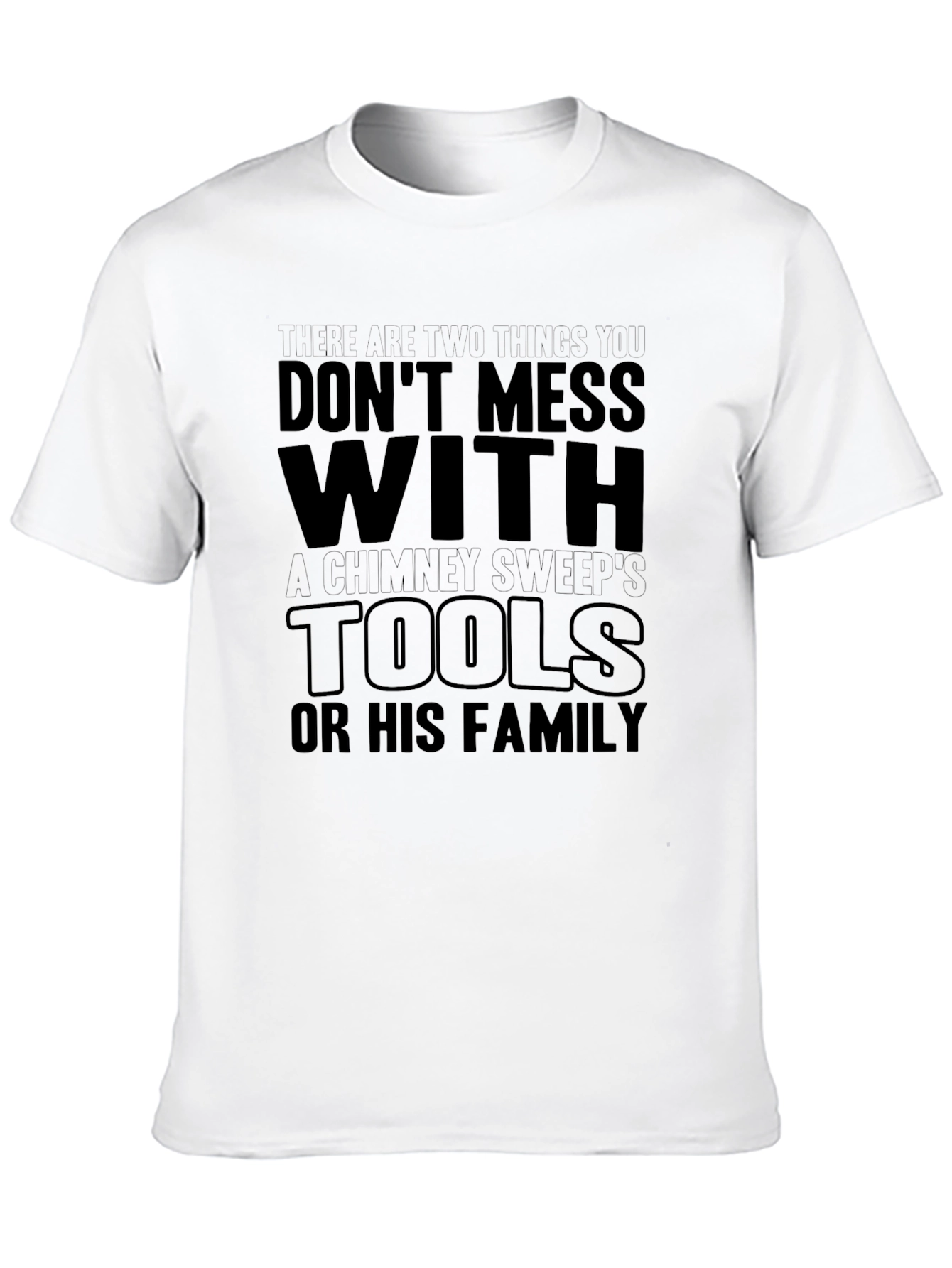 Chimney Sweeps Tools Graphic Tee - Black