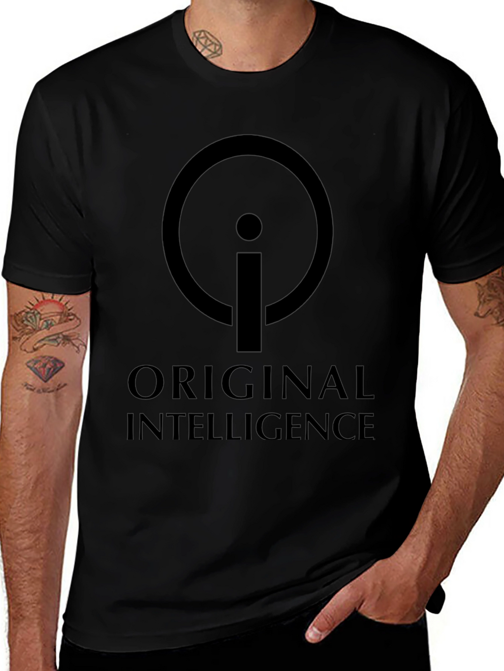Original Intelligence T-Shirt - Black Graphic Tee