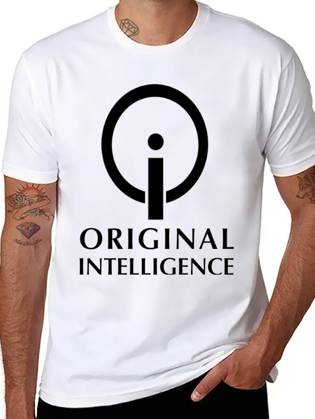 Original Intelligence T-Shirt - Black Graphic Tee