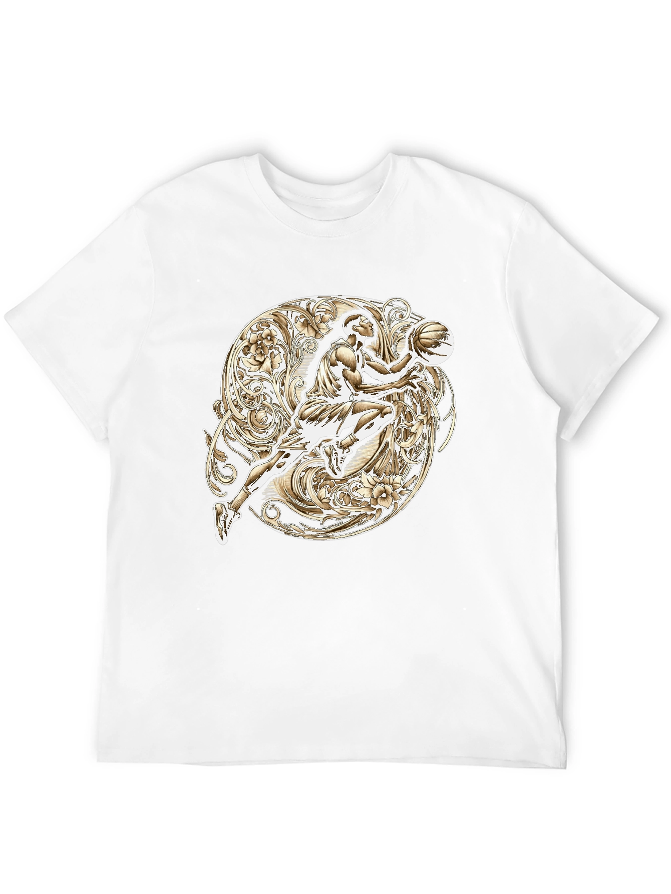 Basketball Player Graphic T-Shirt - Sporty Style