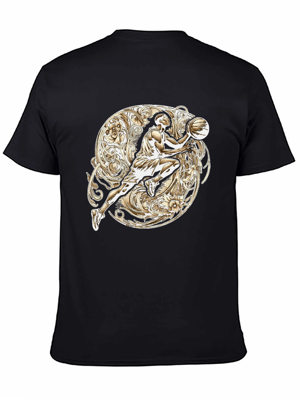 Basketball Player Graphic T-Shirt - Sporty Style