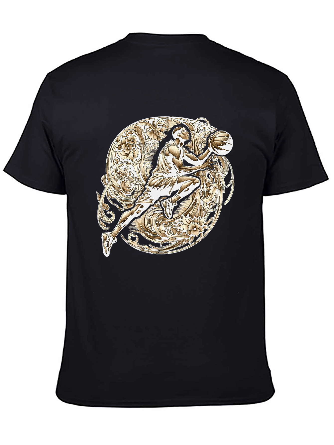 Basketball Player Graphic T-Shirt - Sporty Style