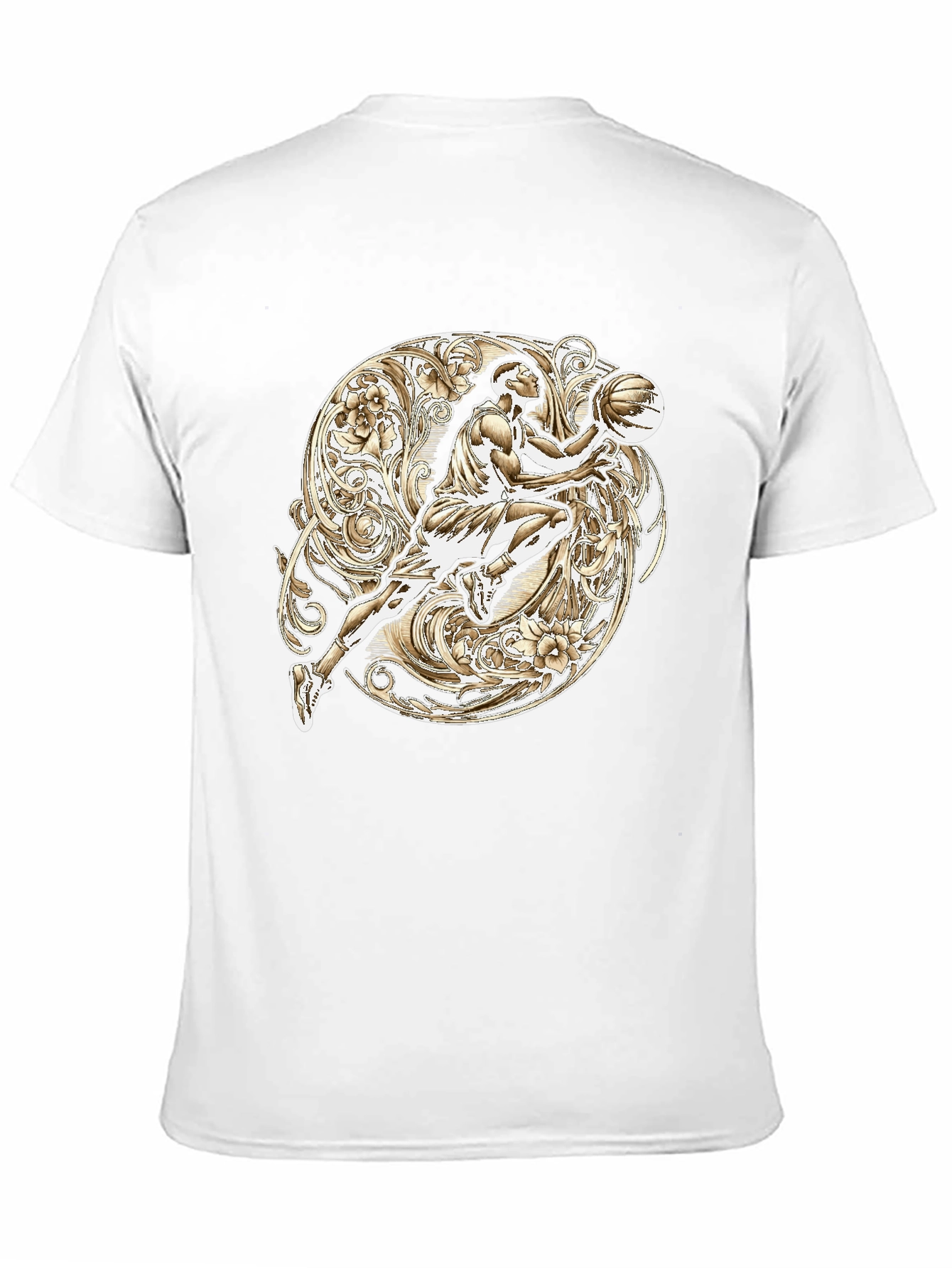 Basketball Player Graphic T-Shirt - Sporty Style