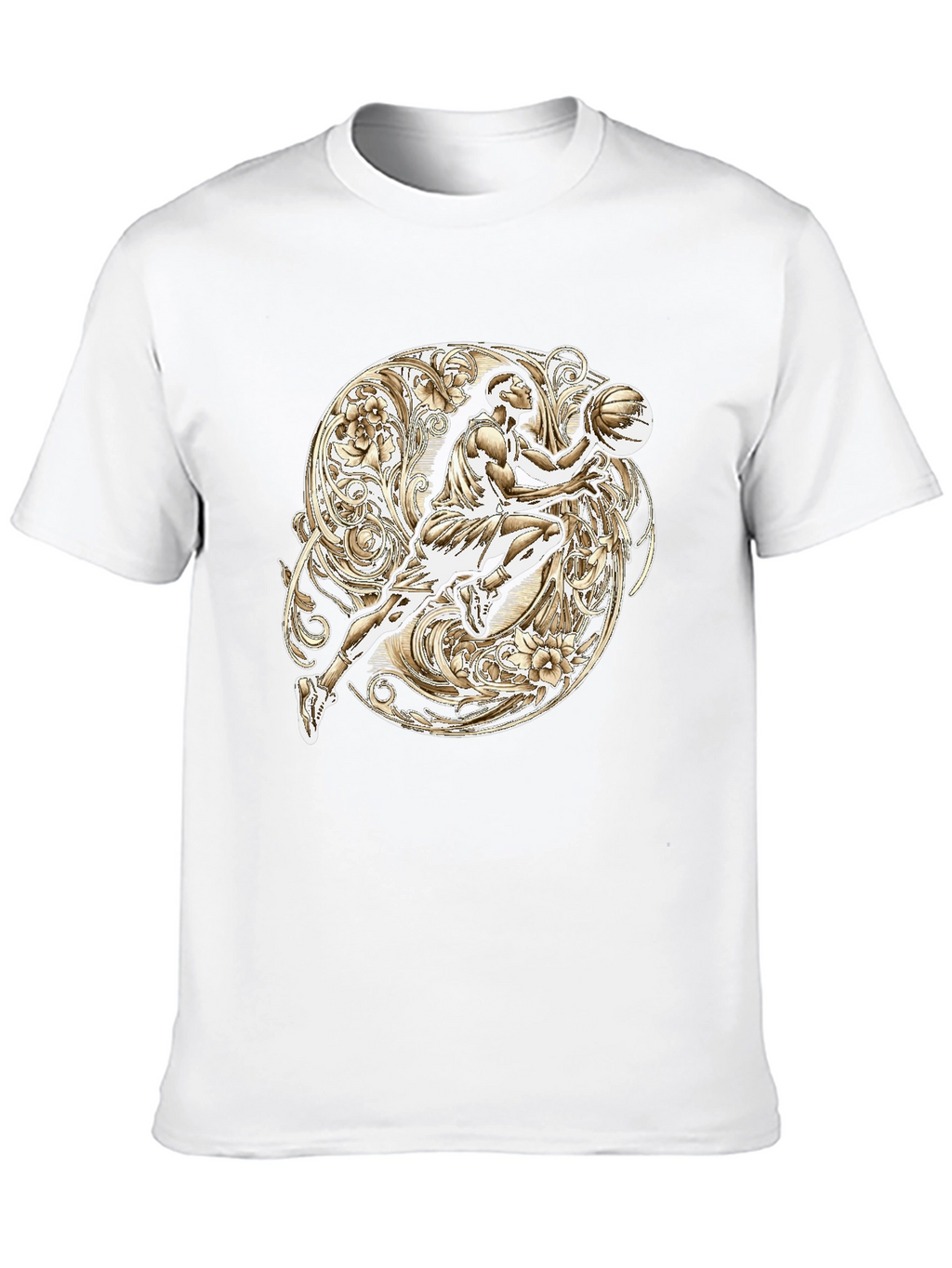 Basketball Player Graphic T-Shirt - Sporty Style