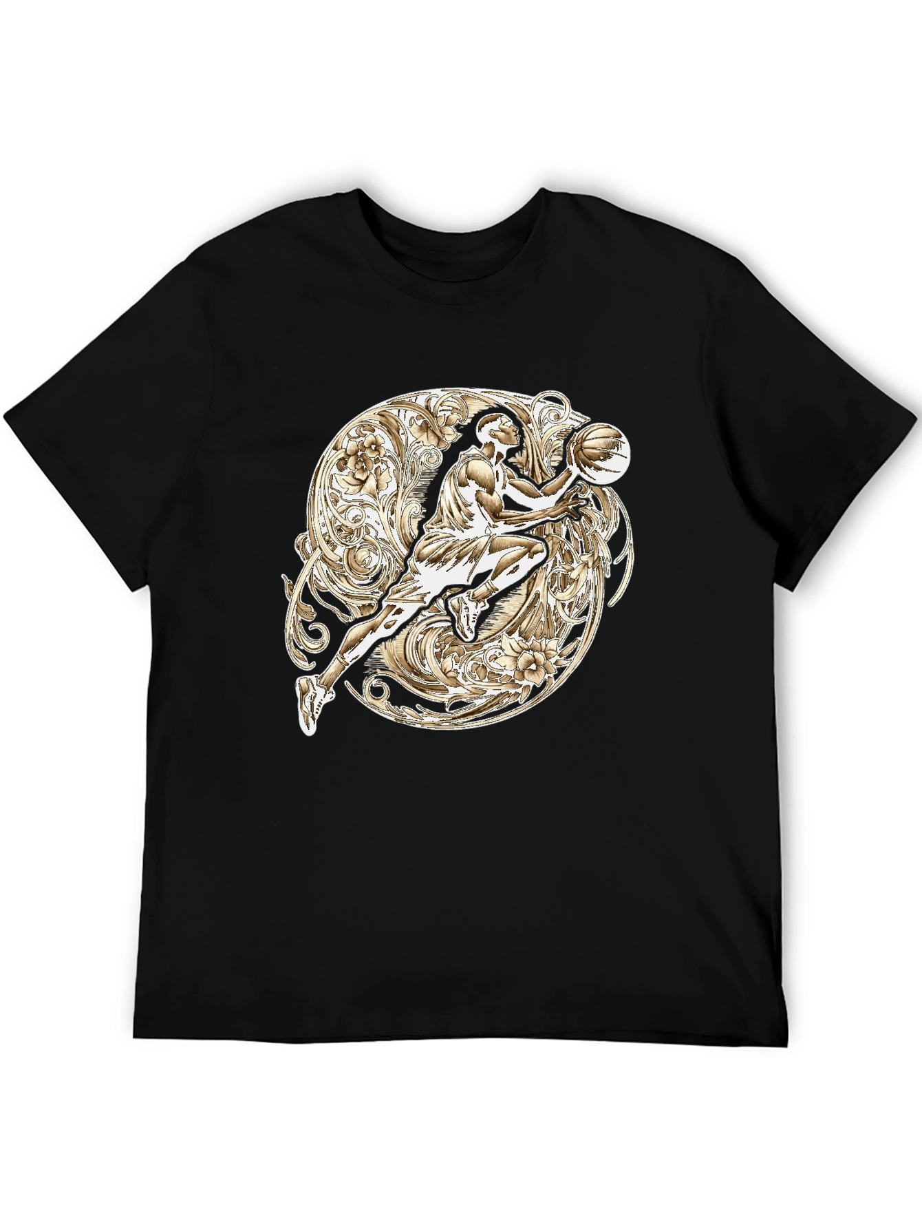 Basketball Player Graphic T-Shirt - Sporty Style