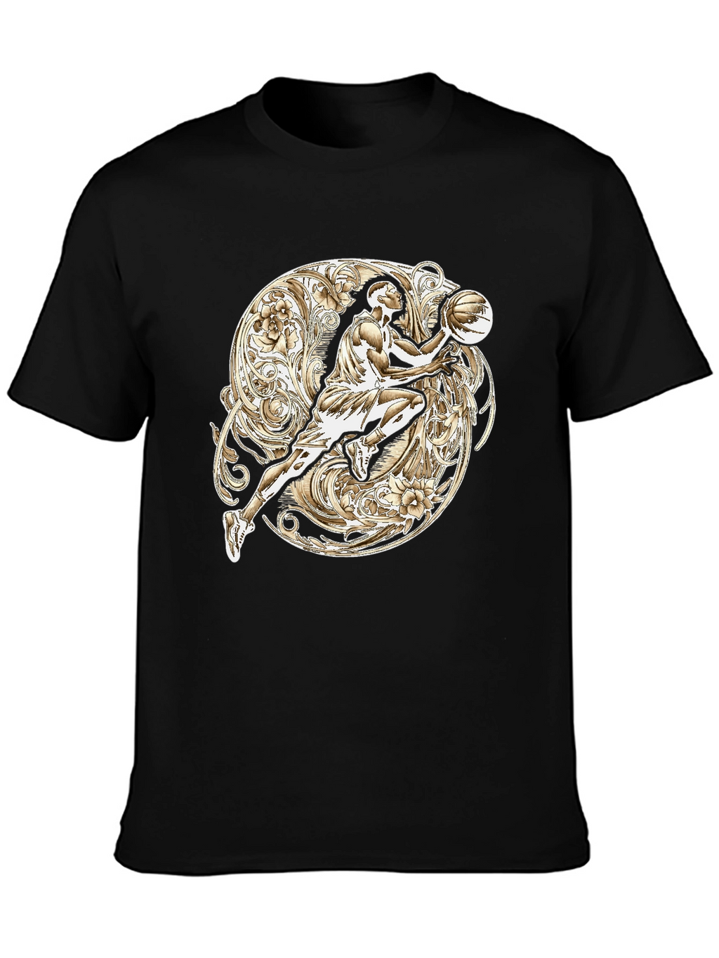 Basketball Player Graphic T-Shirt - Sporty Style
