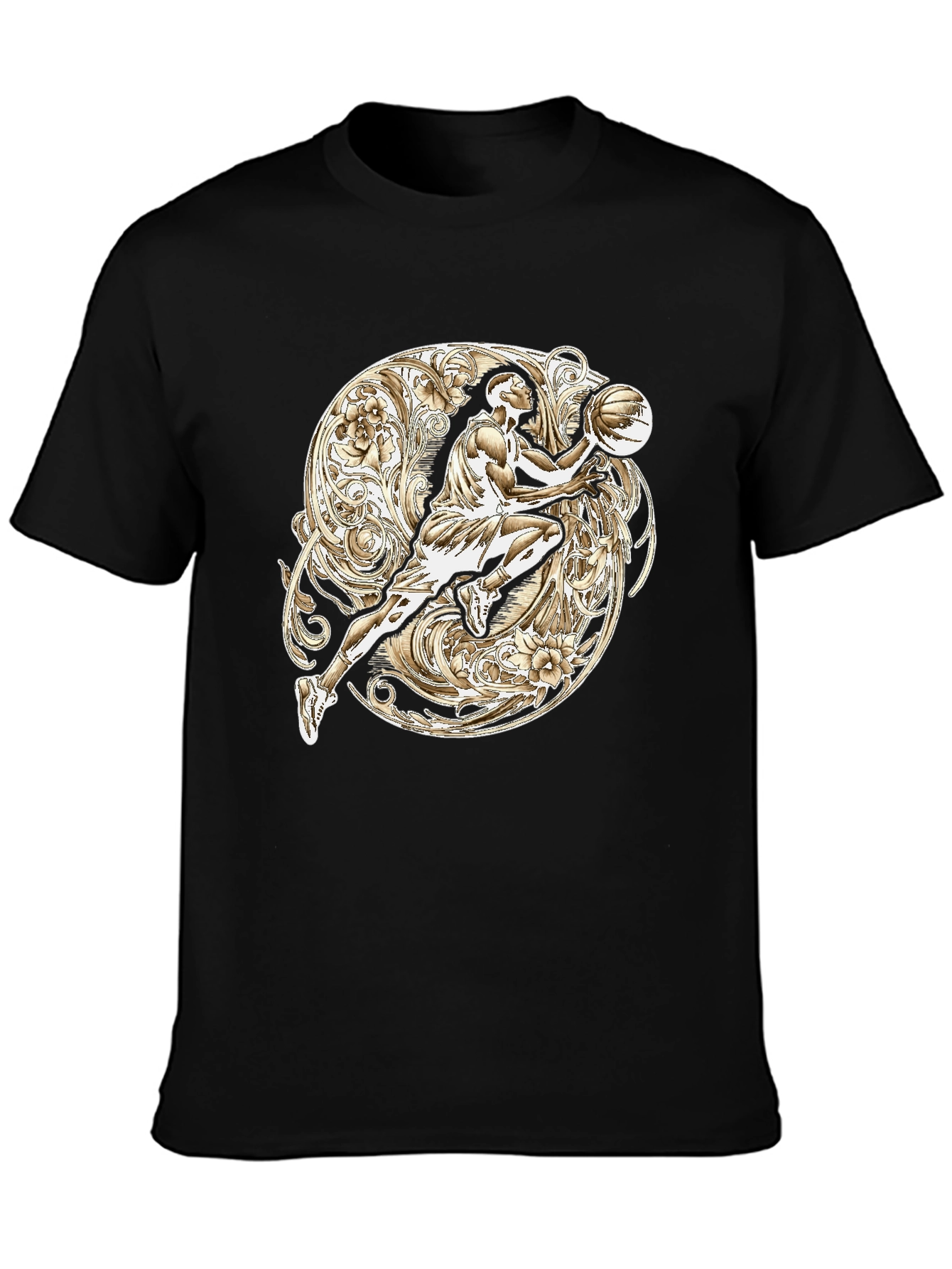 Basketball Player Graphic T-Shirt - Sporty Style