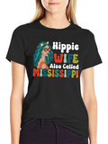 Hippie Wife Mississippi T-Shirt