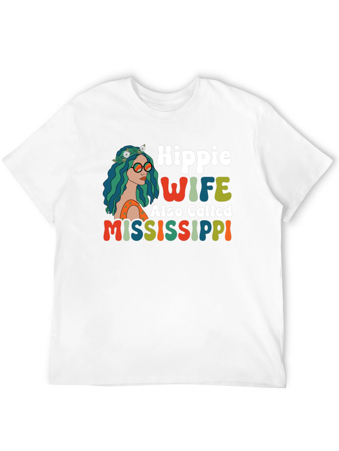 Hippie Wife Mississippi T-Shirt
