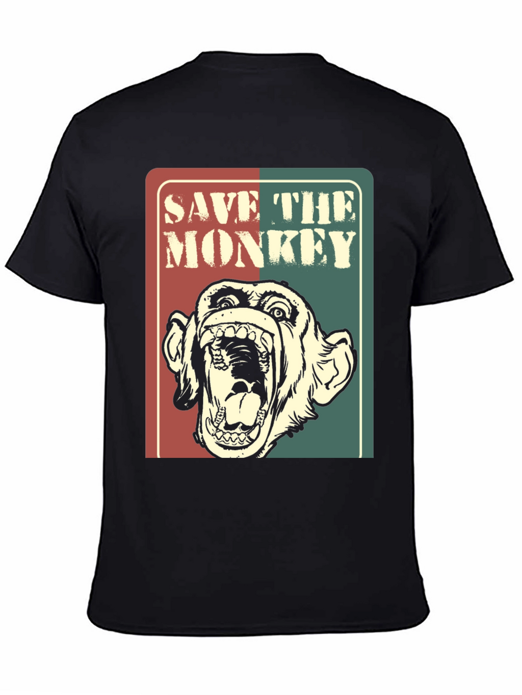Save The Monkey Graphic T-Shirt - Retro Style Tee