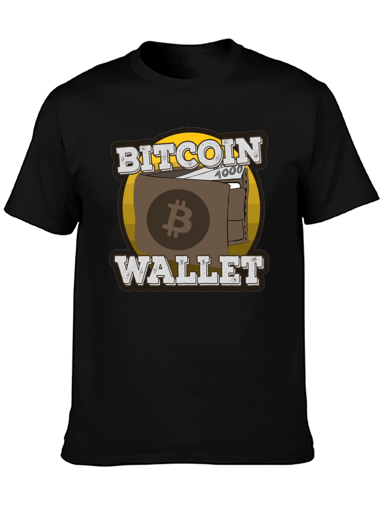 Bitcoin Wallet T-Shirt - Crypto Currency Graphic Tee