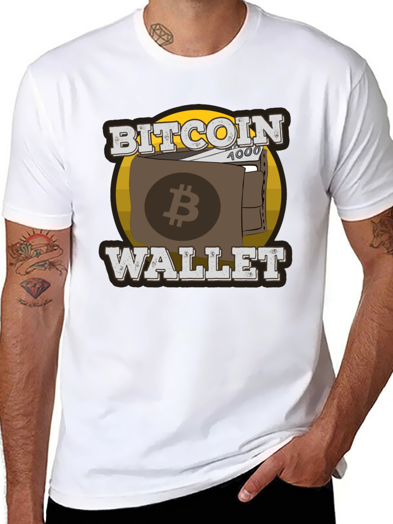 Bitcoin Wallet T-Shirt - Crypto Currency Graphic Tee