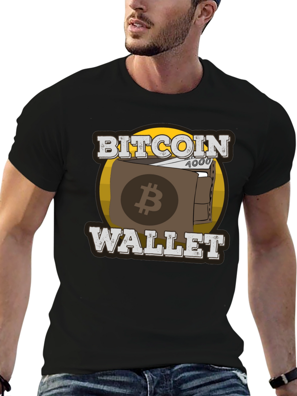 Bitcoin Wallet T-Shirt - Crypto Currency Graphic Tee