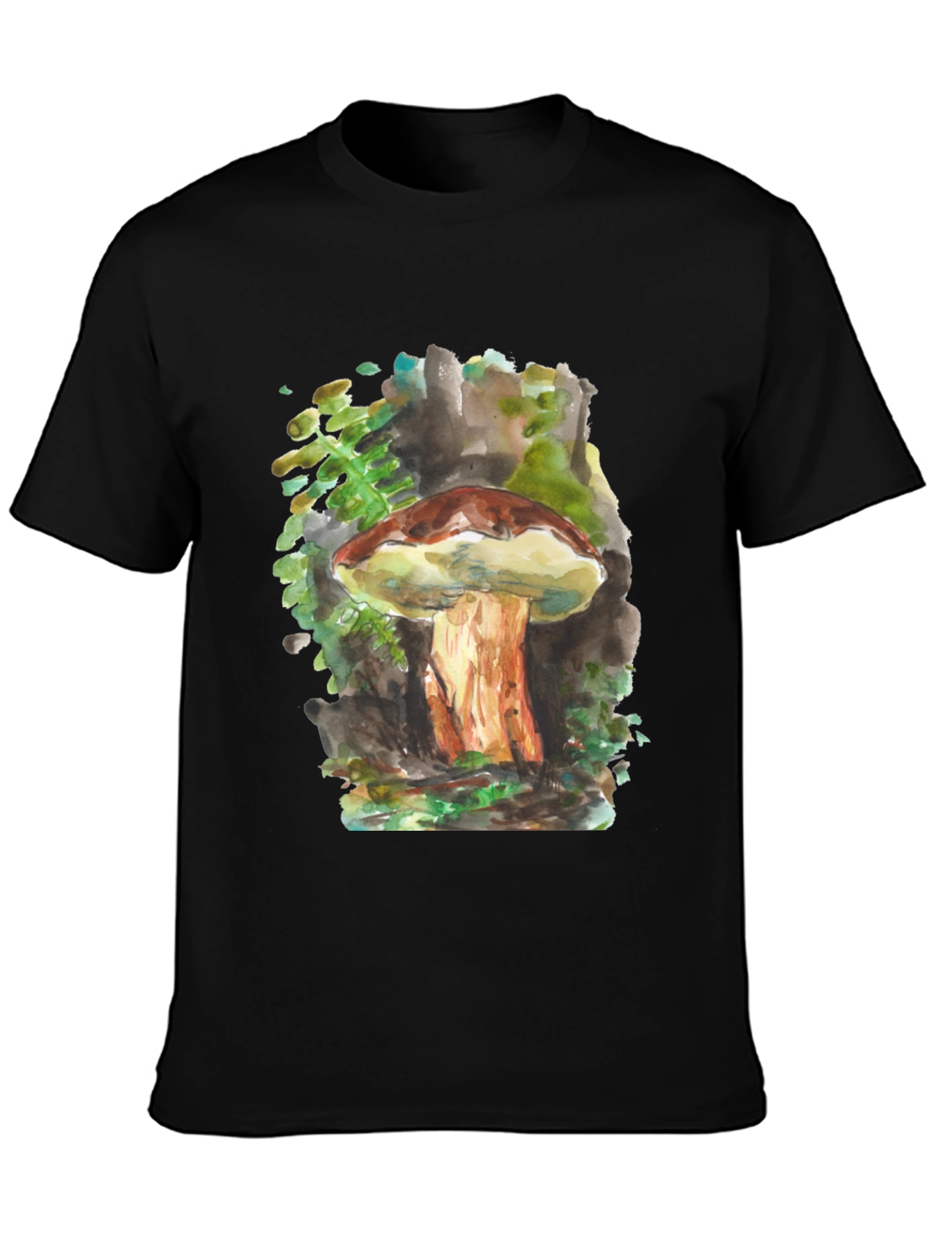 Mushroom Watercolor Graphic Tee - Unisex