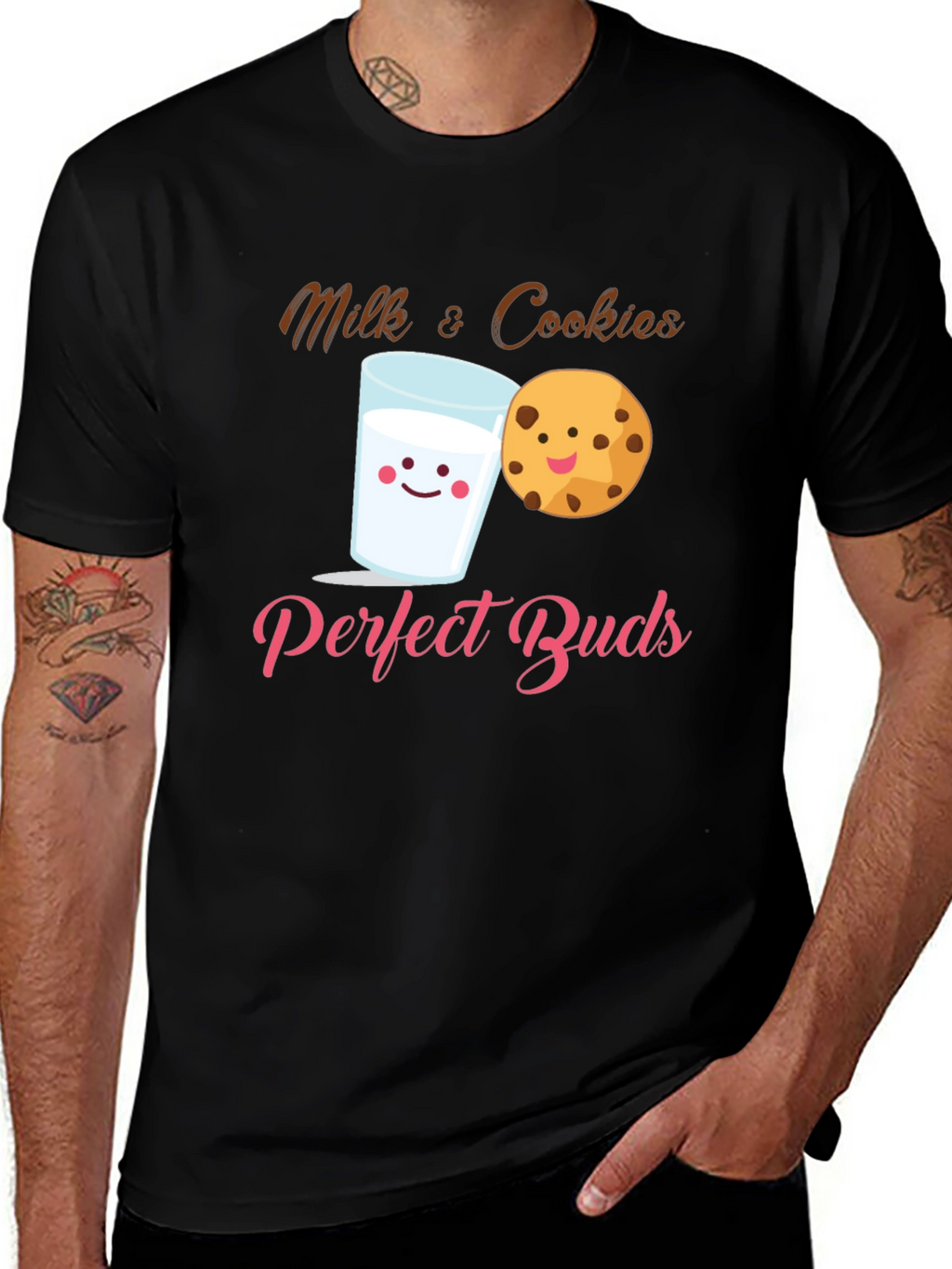 Milk & Cookies Perfect Buds Black T-Shirt