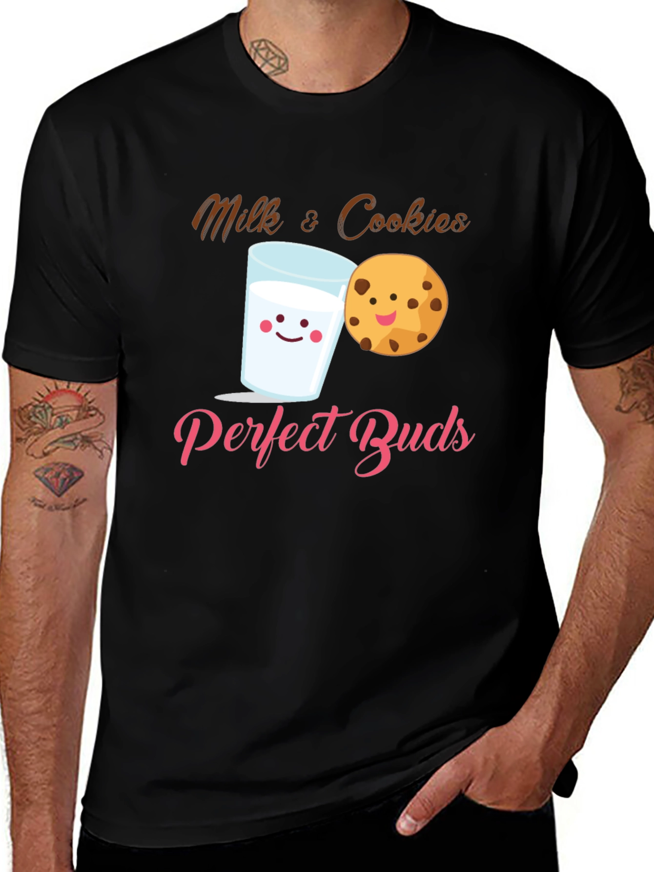 Milk & Cookies Perfect Buds Black T-Shirt