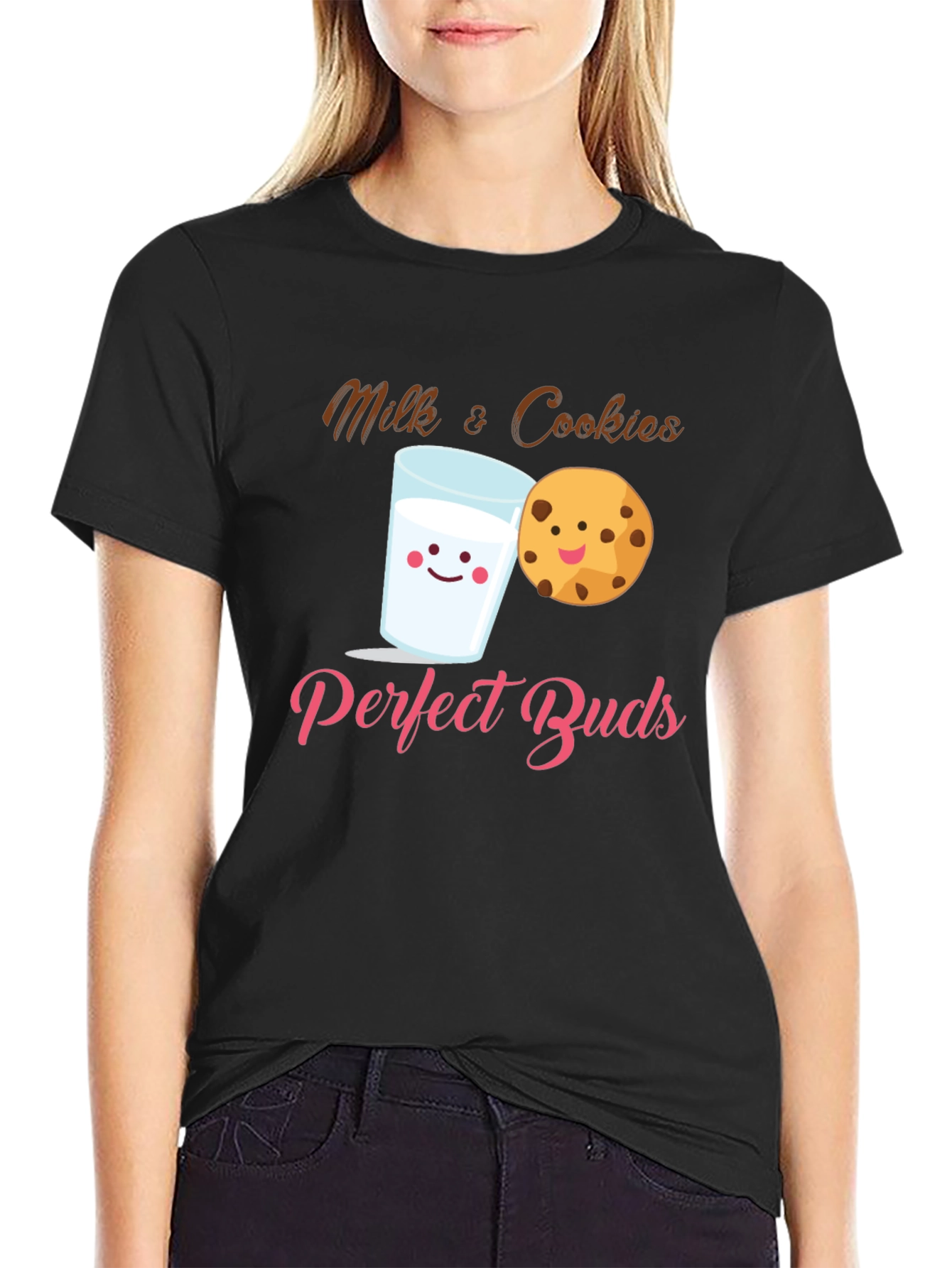 Milk & Cookies Perfect Buds Black T-Shirt