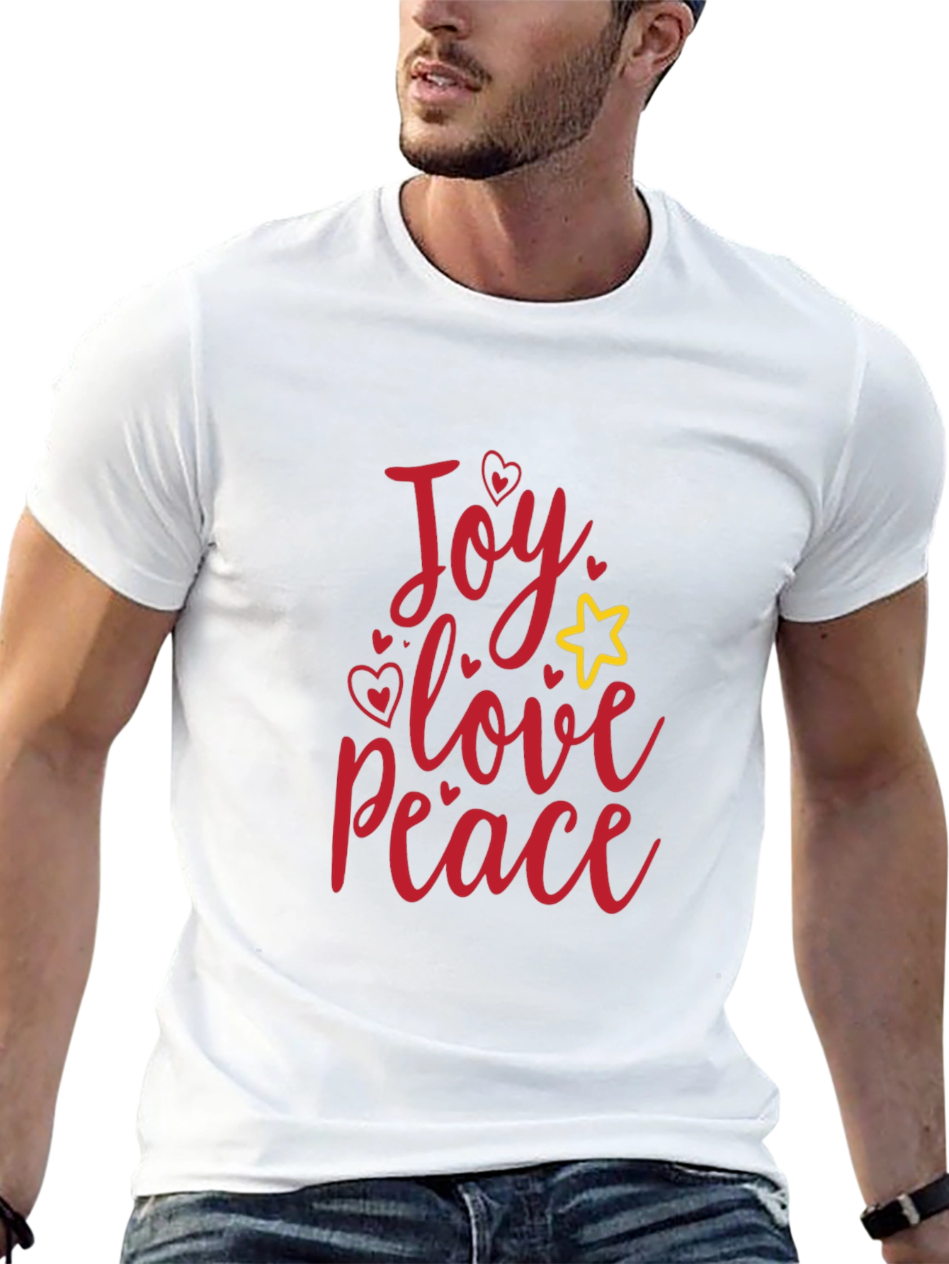 Joy Love Peace Black T-Shirt