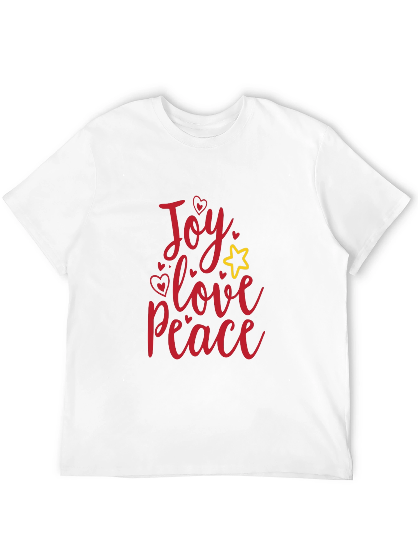 Joy Love Peace Black T-Shirt