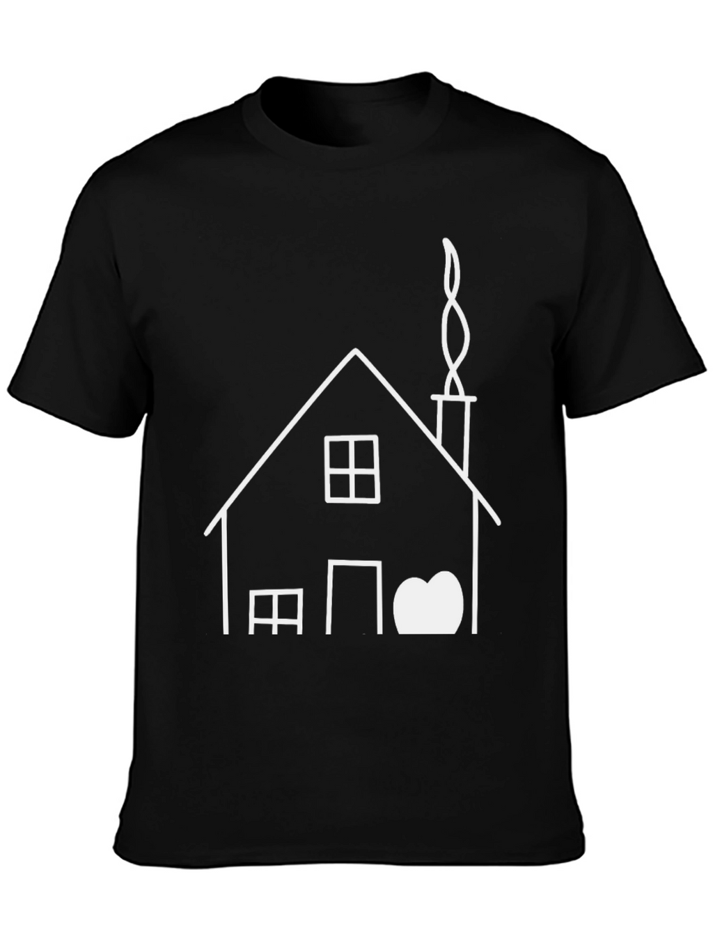 House Graphic Black T-Shirt
