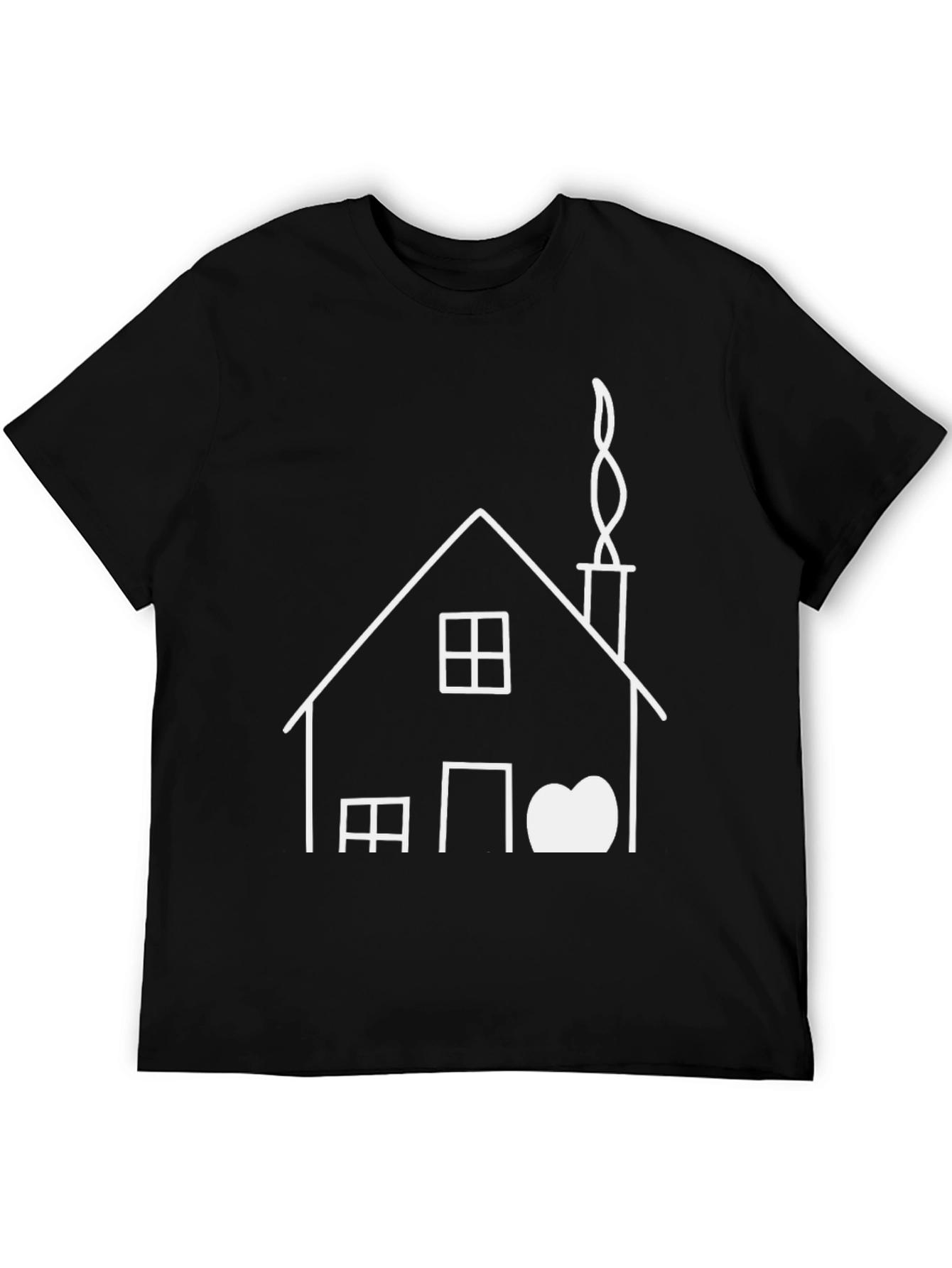 House Graphic Black T-Shirt
