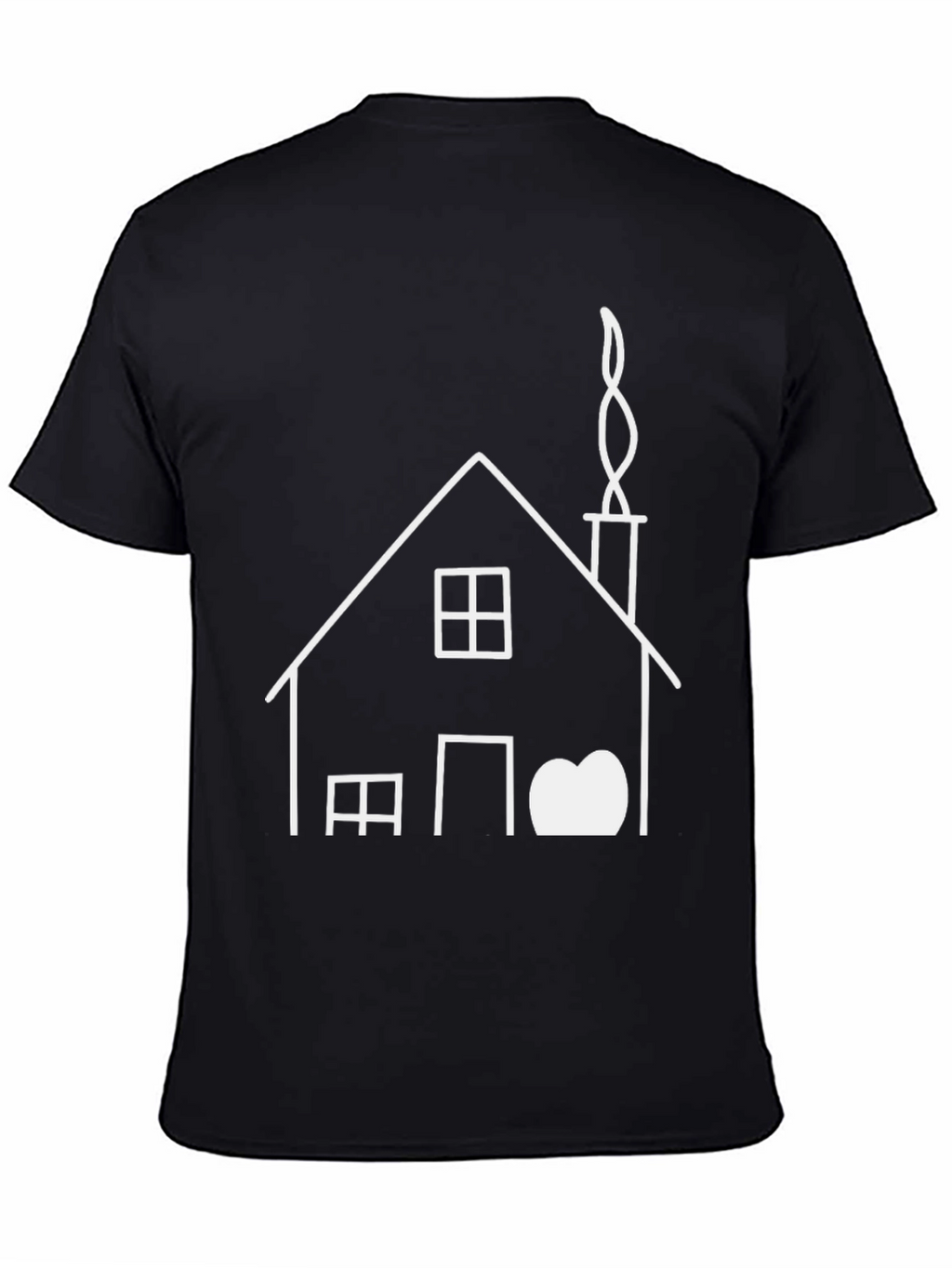 House Graphic Black T-Shirt